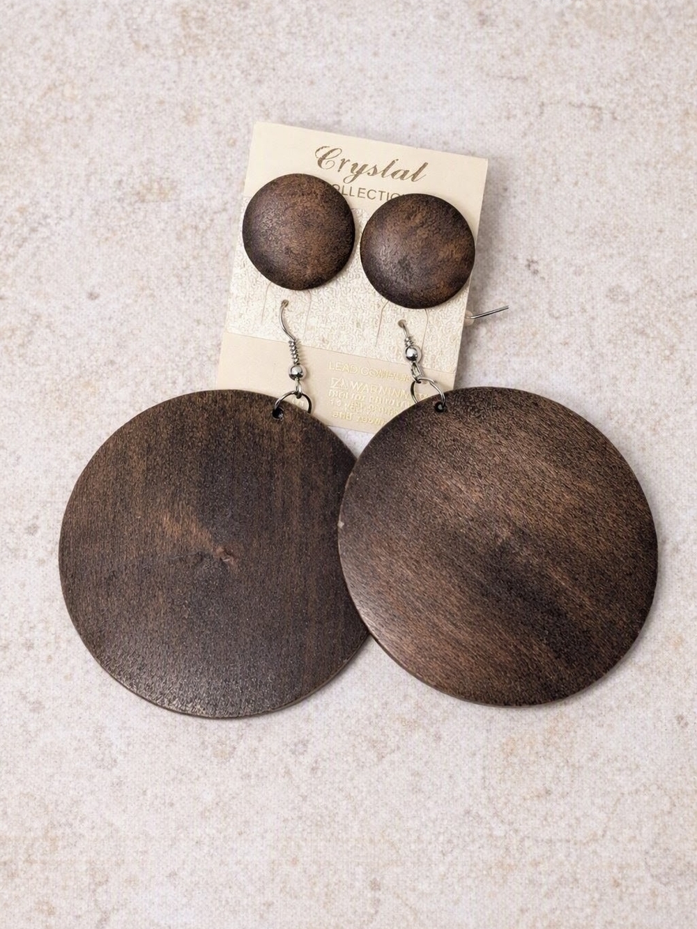 Wooden Earring Set from the Crystal Collection